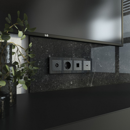 Накладка для розетки HDMI (Hammar черный) W1296008