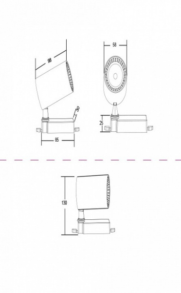 Трековый светильник TR003-1-6W3K-W Maytoni Vuoro