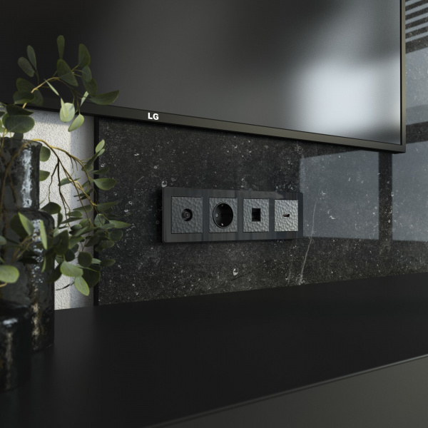 Накладка для розетки HDMI (Hammar черный) W1296008