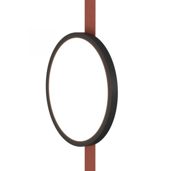 DK5566-BK Cветильник для трека-ремня Belty, серия Flow, со светодиодом, D168*H29.5мм, 48V DC, 10W, RA90, 120°, 4000K, IP20, черный, алюминий