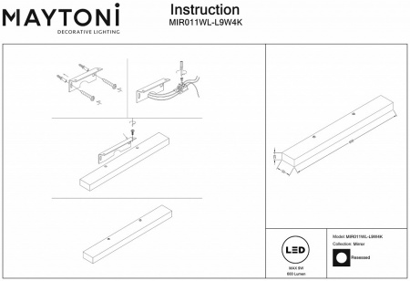 Подсветка MIR011WL-L9W4K Maytoni Orion