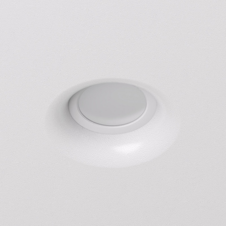 DK2080-WH Встраиваемый точечный светильник для натяжных ПВХ потолков INVIZ, IP 20, до 9 Вт, GU10, LED, белый, ABS-пластик