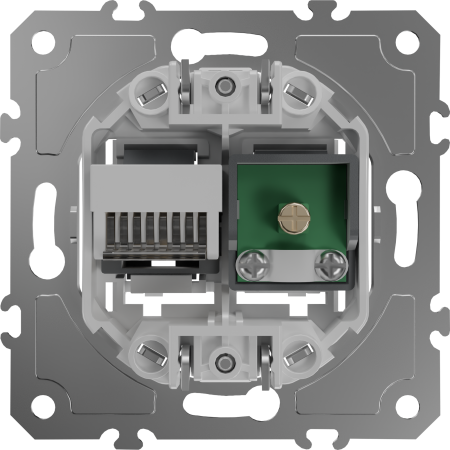 Donel Механизм розетки RJ45/TV cat.5, ClassE-8/0-2400 МГц, серия D16, DO36100