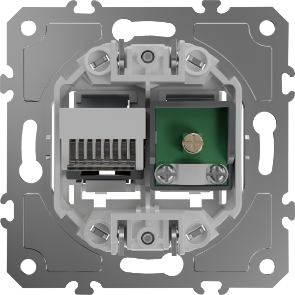 Donel Механизм розетки RJ45/TV cat.5, ClassE-8/0-2400 МГц, серия D16, DO36100