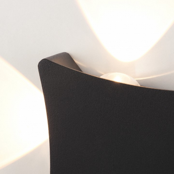 Уличный настенный светодиодный светильник 1631 TECHNO LED чёрный 1631 TECHNO LED чёрный Elektrostandard Twinky a051823