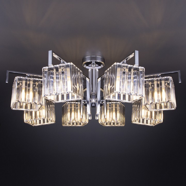 Умный потолочный светильник 10126/8 хром Eurosvet April Умный потолочный светильник 10126/8 хром Eurosvet April