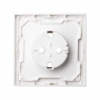 Simon 100 Белый глянец Накладка розетки Schuko