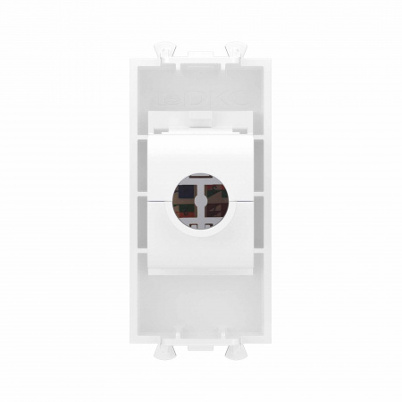 DKC Avanti Компьютерная розетка RJ-45 без шторки модульная, кат.6, Белое облако, 1 модуль