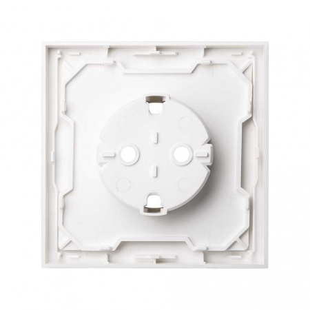 Simon 100 Белый глянец Накладка розетки Schuko