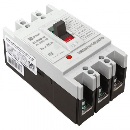 EKF Basic Автоматический выключатель ВА-99МL 63/ 20А 3P 15кА