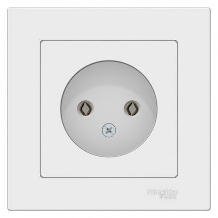 Systeme Electric AtlasDesign Лотос Розетка б/з, 16А, в сборе