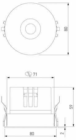 Светильник встраиваемый светодиодный Bliss 15W 4000K латунь 25070/LED Elektrostandard Bliss a069408 Светильник встраиваемый светодиодный Bliss 15W 4000K латунь 25070/LED Elektrostandard Bliss a069408