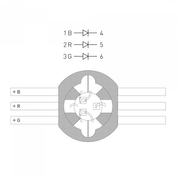 Arlight Мощный светодиод ARPL-9W-EPL45-RGB (700mA) (Emitter)