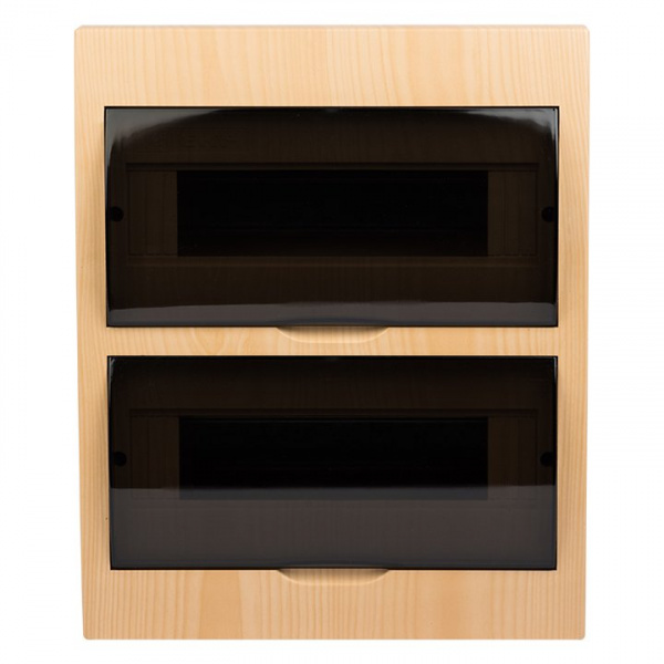 EKF PROxima Щит распределительный навесной ЩРН-П-24 светлое дерево IP41