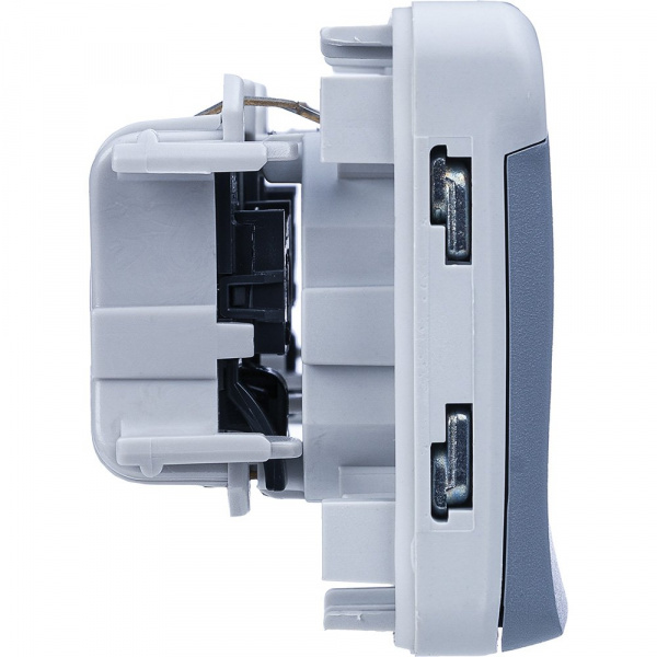 Legrand Plexo Розетка с/з нем.стандарт, 2п. гориз.