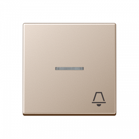 JUNG клавиша с символом звонок с линзой, шампань