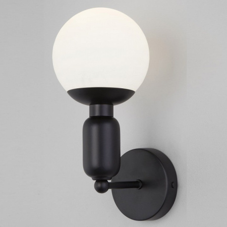 Настенный светильник со стеклянным плафоном 50251/1 черный Eurosvet Bubble