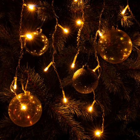 Гирлянда бахрома теплый белый 1,8*0,5М IP20 100-001 Eurosvet 100-001