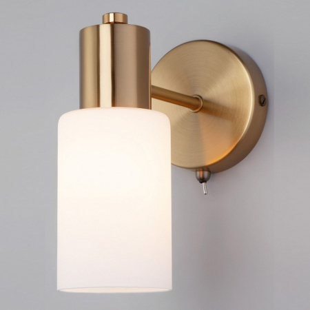 Настенный светильник с плафоном 70160/1 латунь Eurosvet Vegga