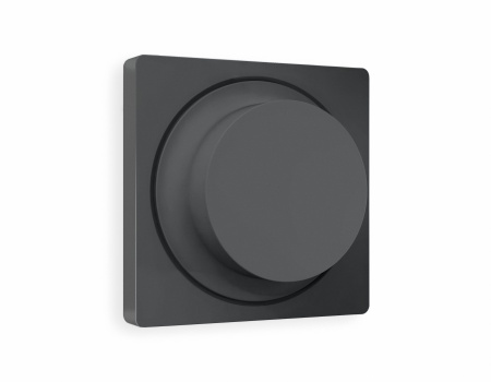 Лицевая панель ALFA (Графит Мягкое касание) для светорегулятора универсального QUANT AP9055