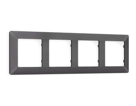 Рамка ALFA Line (Антрацит серый) 4-ая AF110654