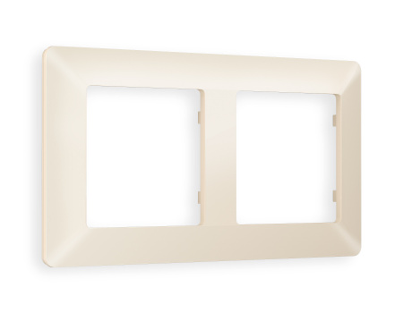 Рамка ALFA Line (Бежевый матовый) 2-ая AF110332