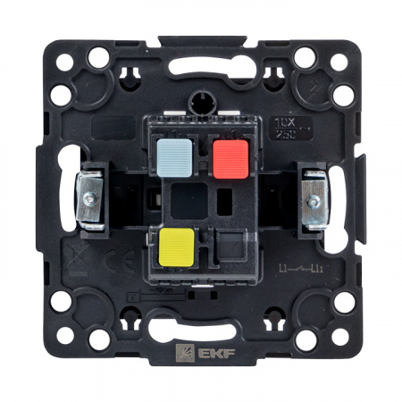 EKF PROxima Стокгольм Черный Выключатель проходной 1-кл, 10А