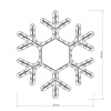 Arlight Фигура ARD-SNOWFLAKE-M7-450x375-126LED Warm (230V, 7.5W) (Ardecoled, IP65)