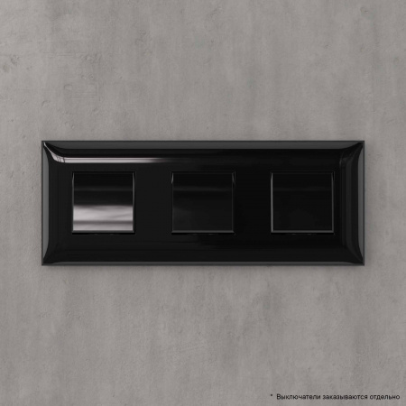 DKC Avanti Черный квадрат Рамка 6 модулей