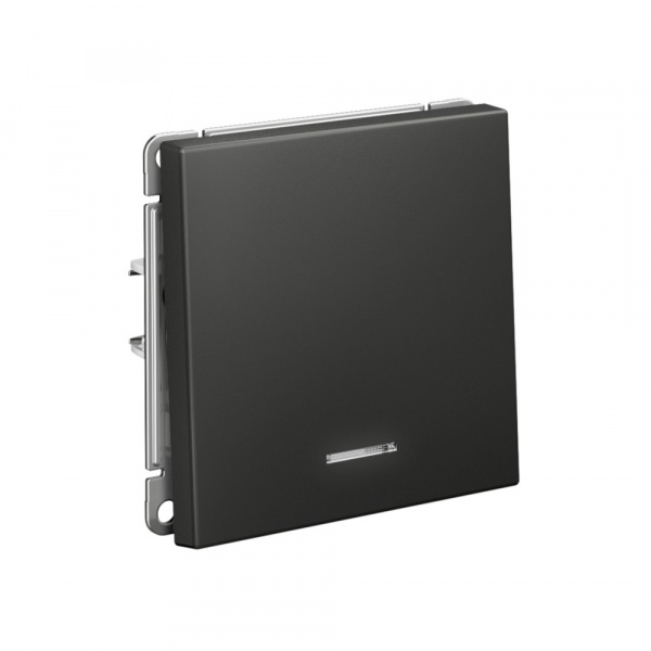 Systeme Electric ArtGallery Базальт Выключатель 1-клавишный с подсветкой, 10АХ, механизм, быстрозажим. клем. Systeme Electric ArtGallery Базальт Выключатель 1-клавишный с подсветкой, 10АХ, механизм, быстрозажим. клем.