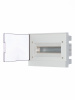 ABB Basic E Бокс в нишу 12М серая прозрачная дверь (c клеммами)