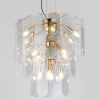 Подвесная люстра со стеклянными плафонами 60171 золото Eurosvet Claire