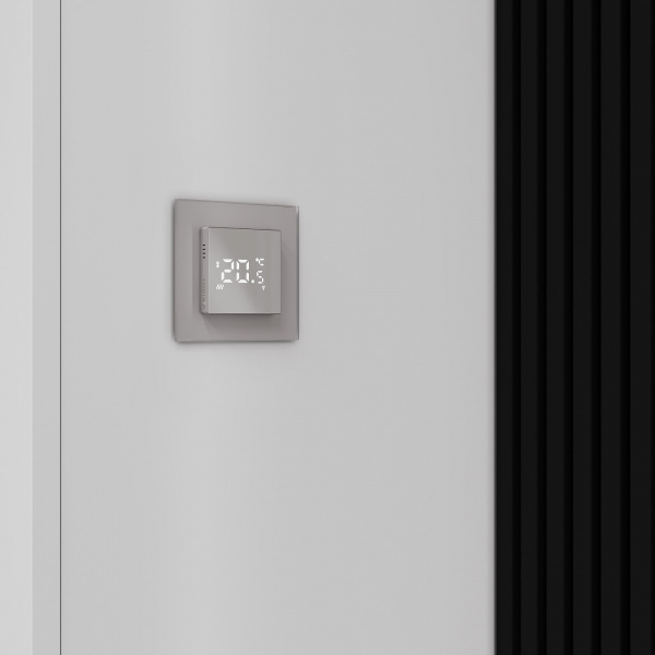 Рамка из стекла на 1 пост Senso дымчатый soft-touch W0013117