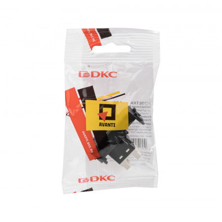 DKC Avanti Черный матовый телефонная розетка RJ-12 1 модуль