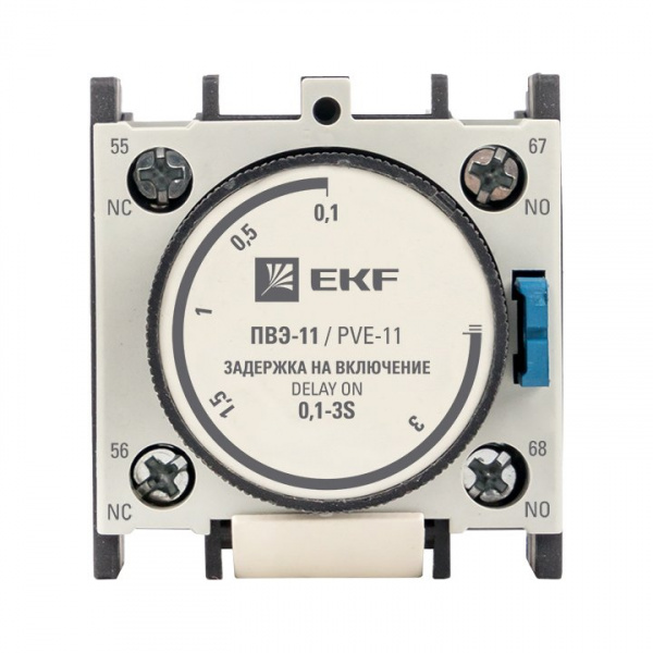 EKF PROxima Приставка выдержки времени включения ПВЭ-11 0,1-3сек NO+NC