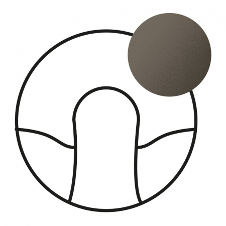 Legrand Celiane2 Графит Накладка вывода кабеля