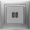 Legrand Valena Алюминий Розетка 2-ая USB