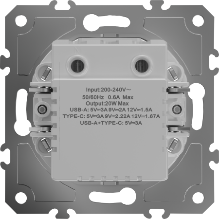 Donel USB зарядное устройство 20Вт тип A+С 3100мА быстрая зарядка, серия D16, DO20420