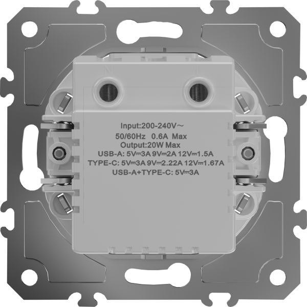 Donel USB зарядное устройство 20Вт тип A+С 3100мА быстрая зарядка, серия D16, DO20420
