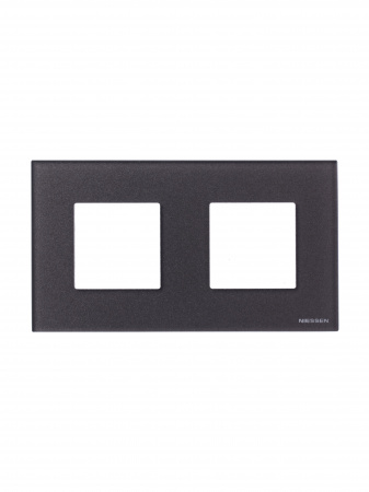 ABB NIE Zenit Стекло кофейное Рамка 2-я 2+2 мод