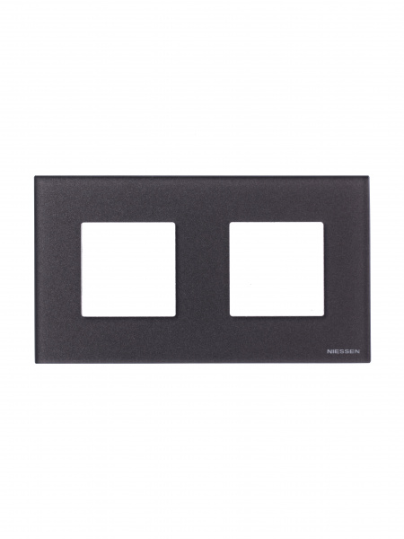 ABB NIE Zenit Стекло кофейное Рамка 2-я 2+2 мод