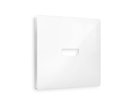 Лицевая панель ALFA (Белый глянец) для HDMI розетки QUANT AP1140