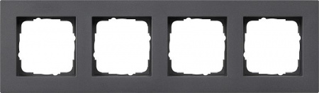 Gira E2 Антрацит Рамка 4-ая заподлицо