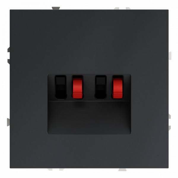 Розетка акустическая встраиваемая VOLTUM S70 4-местная, (графит) Розетка акустическая встраиваемая VOLTUM S70 4-местная, (графит)