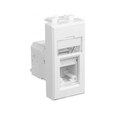 DKC Avanti Белое облако Компьютерная розетка RJ-45  категория  5е 1 модуль