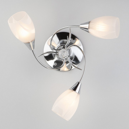 Люстра с плафонами 30100/3 хром Eurosvet Virginia