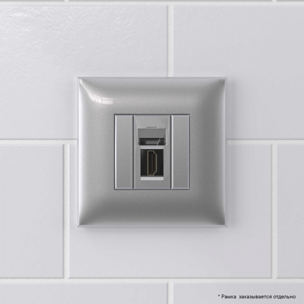 DKC Avanti Закаленная сталь Розетка одинарная тип А-А HDMI