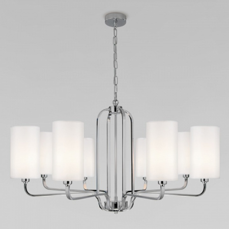 Подвесная люстра с абажурами 60128/8 хром Eurosvet Purezza