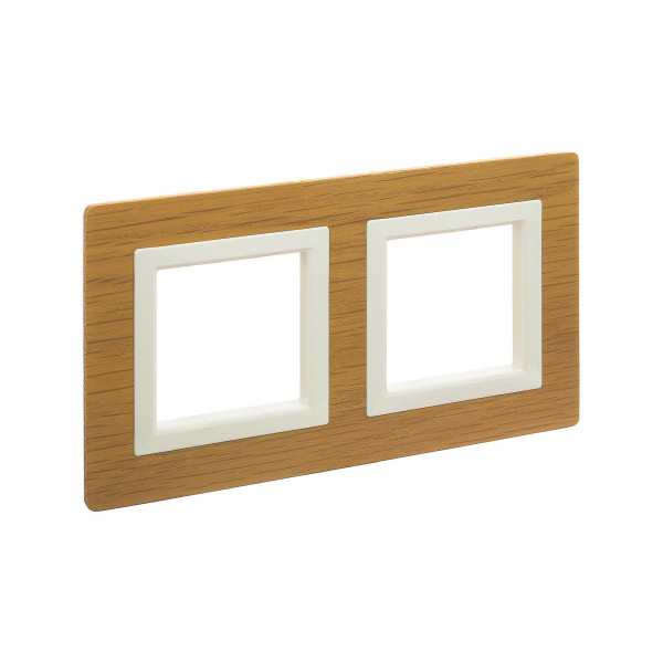 DKC Avanti Беленый дуб Дерево Рамка 4 модуля