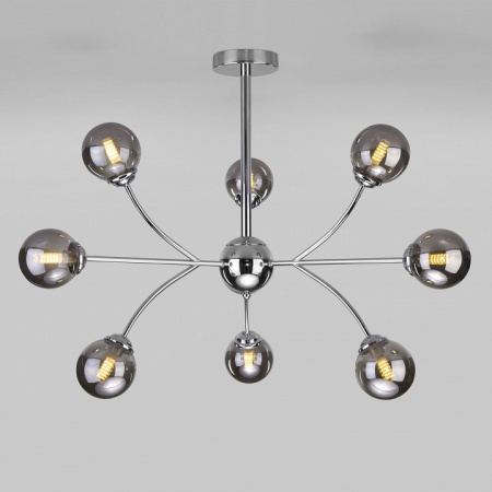 Потолочная люстра со стеклянными плафонами 30179 хром Eurosvet Astro